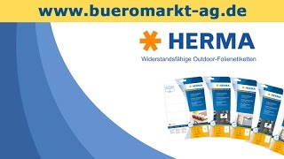 Herma 9500 Outdoor Klebefoliewetterfest [upl. by Idnal]