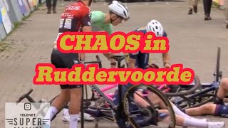 KEY MOMENTS  Cyclocross Telenet Superprestige Ruddervoorde [upl. by Santana]