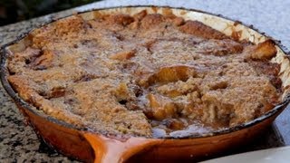 How to make Southern Peach Cobbler on a Kamado Joe  Recipe [upl. by Firahs]