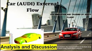 Car AUDI External Flow CFD Simulation ANSYS Fluent Training [upl. by Hodgson]