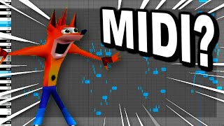 Crash Bandicoot Woah Converted To Midi [upl. by Einrae]