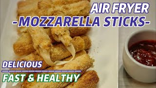 AIR FRYER MOZZARELLA STICKS RECIPE [upl. by Calie]