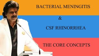 BACTERIAL MENINGITIS amp CSF RHINORRHEA THE CORE CONCEPTS [upl. by Lleirbag]