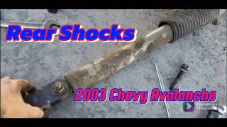 Rear Shock Replacement 2003 Chevy Avalanche [upl. by Ardiek]