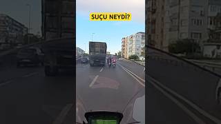 Motorcu motorcuya bunu yapıyorsa arabacı ne yapmasın keşfet trafik motovlog [upl. by Enelcaj]