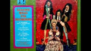 Johann Friedrich Fasch  Denmark Concentus Musicus 1965 Recorder Sonata in B flat major [upl. by Oniratac]