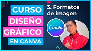 Curso DISEÑO GRÁFICO en CANVA  3 Formatos de imagen [upl. by Acinorav74]