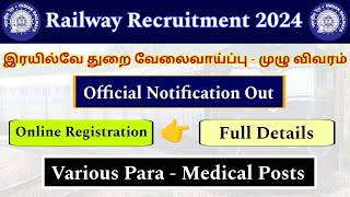 Railway RRB Paramedical 2024 Full Notification Out  RRB Paramedical 2024 Qualification amp Syllabus [upl. by Isherwood]