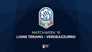 Serie A Silver 19  LIONS TERAMO  VERDEAZZURRO [upl. by Llewellyn]