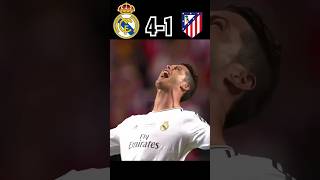 Real Madrid 🆚 Atletico Madrid 41  Unforgettable UCL 2014 Final Highlights football shorts cr7 [upl. by Naihtsirc994]