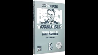 Benim Hocam 2024 KPSS Vatandaşlık Soru Bankası [upl. by Minne]