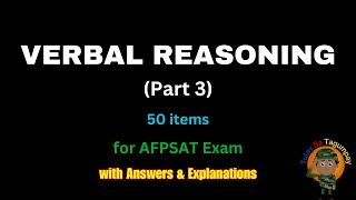 FREE AFPSAT Reviewer VERBAL REASONINGPart 3 w Answers amp Explanations [upl. by Mackintosh]