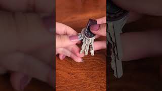 Extremely compact keychain 🔑​🔥​ asmr keysmart keychain keyorganizer lifehack shorts [upl. by Clova]