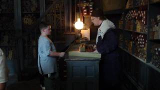 Matthew getting his WAND at Ollivanders in Harry Potter Wizarding World [upl. by Alper547]