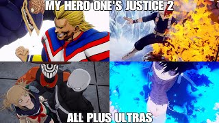 My Hero Ones Justice 2  All Plus Ultras 4K 60 fps [upl. by Irmine708]