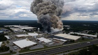 Rockdale officials give update on BioLab chemical fire as plume spreads across metro Atlanta [upl. by Ardis]