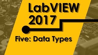 Introduction Course to LabVIEW Lesson 5 Identifying Data Types [upl. by Mastrianni238]