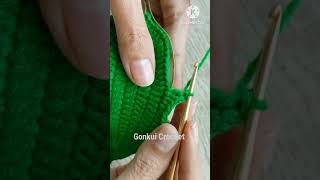 🌲Crochet Poinsettia  Crochet Christmas flower Tutorial on YouTube step by step shorts crochet [upl. by Deacon]