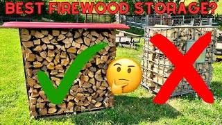 No More IBC Totes For Firewood Building My Own Firewood Storage Racks firewood diyprojects [upl. by Indyc49]