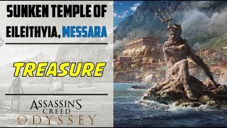 Sunken Temple of Eileithyia  Messara  Treasure Location  AC ODYSSEY [upl. by Nairot]