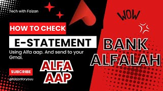 How to Download Bank Statement in PDF from Bank Alfalah App  Easy Guide  Bank Alfalah  2024 [upl. by Nehttam]