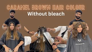 Caramel brown hair haircolour education ytstudio [upl. by Adnima148]