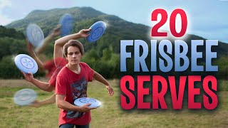 Frisbee Throws  20 Frisbee Serves [upl. by Vanna]