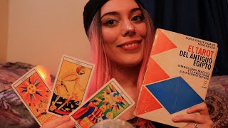 ASMR  Enseño mis mazos de TAROT y hablamos sobre eso [upl. by Ainadi604]