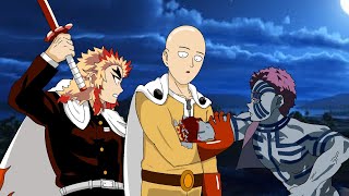 If Saitama was in Demon Slayer and Save Rengoku [upl. by Gretchen19]