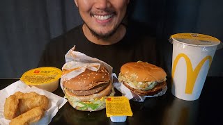 ASMR MCDONALDS BIG MAC EGG BULGOGI BURGER CHICKEN NUGGETS COLESLAW MUKBANG EATING SHOW SOUNDS [upl. by Elamaj955]