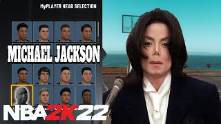 MICHAEL JACKSON FACE CREATION IN NBA 2K22 LOOK LIKE MICHAEL JACKSON IN NBA 2K22 [upl. by Torrin]