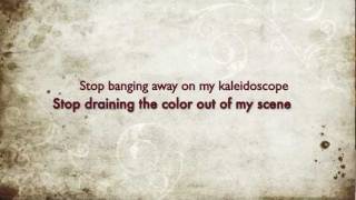 Blink182  Kaleidoscope lyrics on screen [upl. by Zonda]