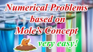 Numerical Problems  Chemistry  Mole Concept  ICSE Class 10 [upl. by Threlkeld]