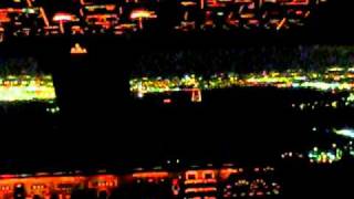 Cockpit view  New York JFK Landing Boeing 747 by night [upl. by Ahseined]