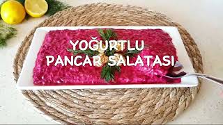 Evde Yoğurt ve Pancar Var Mı  Yoğurtlu Pancar Salatası Tarifi [upl. by Anaiq]