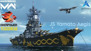 Modern Warships  JS Yamato Aegis  Very OP Battleship [upl. by Noiraa]