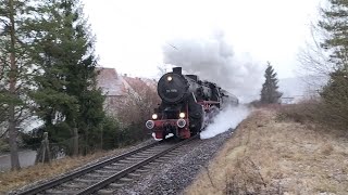 Dreikönigsdampf 2024 Eisenbahnfreunde Zollernbahn  52 7596 in Wurmlingen  07012024 [upl. by Ainslee596]