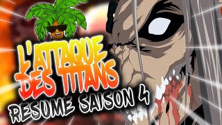 RÉSUMÉ LATTAQUE DES TITANS SAISON 4  PARTIE 1 ET 2 [upl. by Armyn]