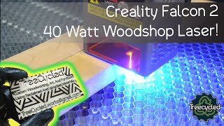 Lasers in the woodshop  Creality Falcon 2  40 watt creality [upl. by Remington]