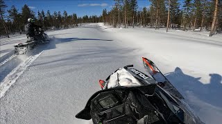 skoter körning i särkimukka [upl. by Neruat]