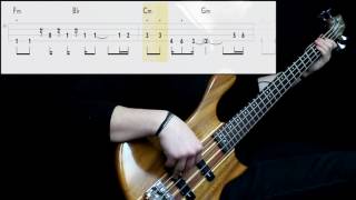 No Doubt  Dont Speak Bass Cover Play Along Tabs In Video [upl. by Harbard]