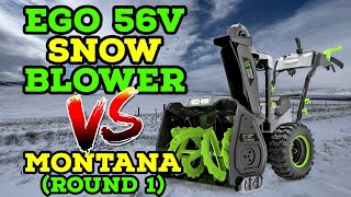 Ego 56V Snowblower VS Montana 2023 [upl. by Introc147]