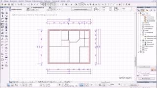 Archicad 16 Basics 6 Tut automBemassungen  Fenster Türen [upl. by Ylicis]