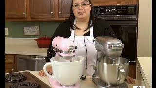 Amys Stand Mixer Challenge Part II KitchenAid Artisan 5 Quart vs Breville Scraper Mixer Pro [upl. by Sharona928]