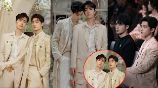 Wang Yibo and Xiao Zhan release a wedding Photos finally Get Married👫💏💍👏🎉💒🍸 [upl. by Thagard]