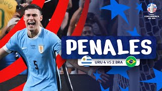 URUGUAYBRASIL  PENALES  CONMEBOL COPA AMÉRICA USA 2024™ [upl. by Pinkham]