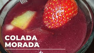 COLADA MORADA bebida típica por el día de los difuntos en Ecuador [upl. by Eirelav]