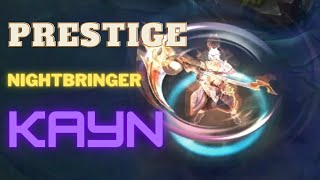 Prestige Nightbringer Kayn Skin with Chroma  PreRelease [upl. by Picardi923]