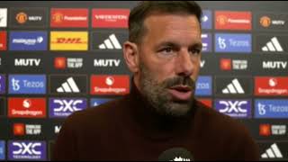 Ruud Van Nistelrooy post match reaction  Manchester United vs Chelsea 1 1 [upl. by Berni]