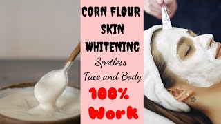 Skin whitening corn flour mask  get fair glowing spotless face and body [upl. by Robillard]